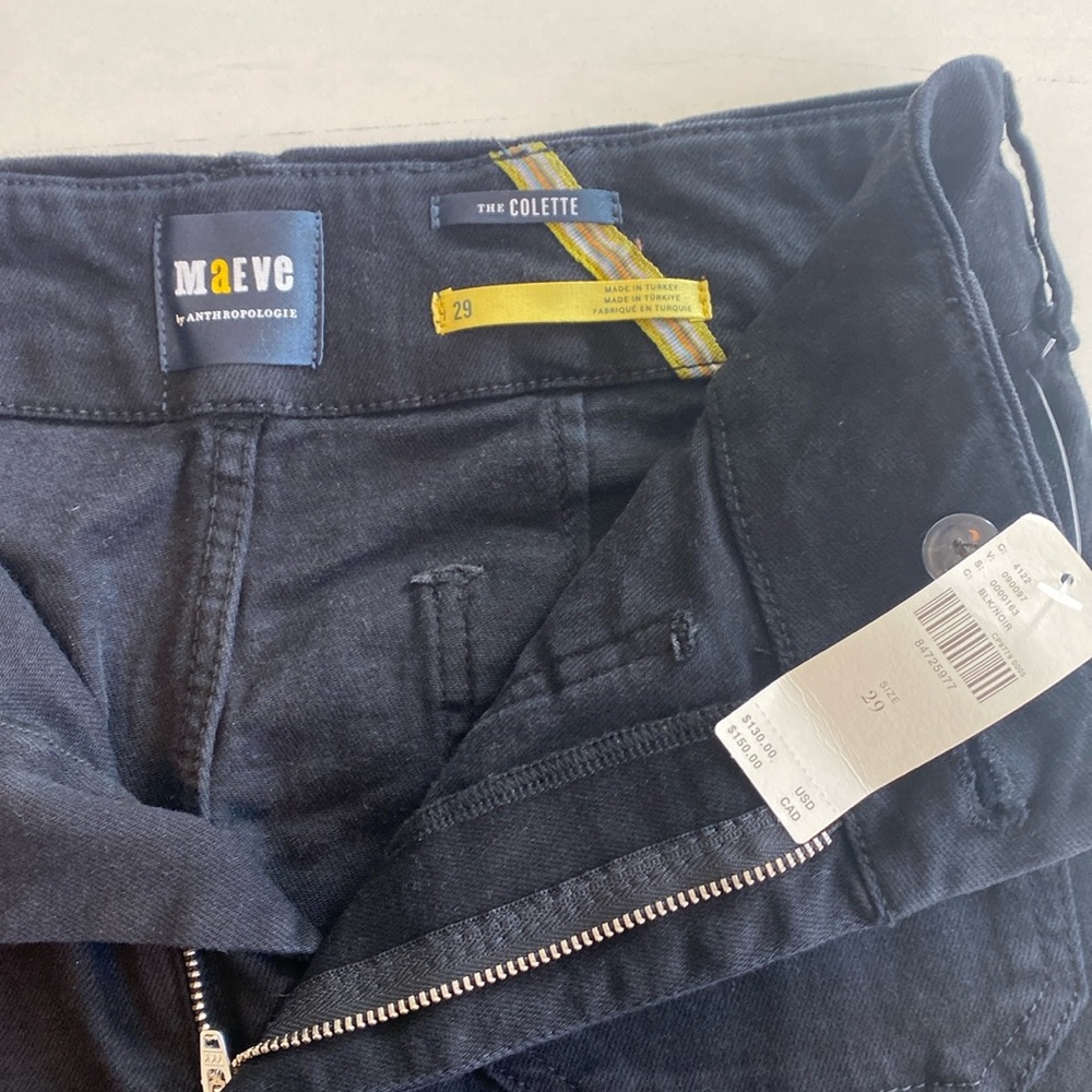 Maeve by Anthropologie the Colette Black denim jeans